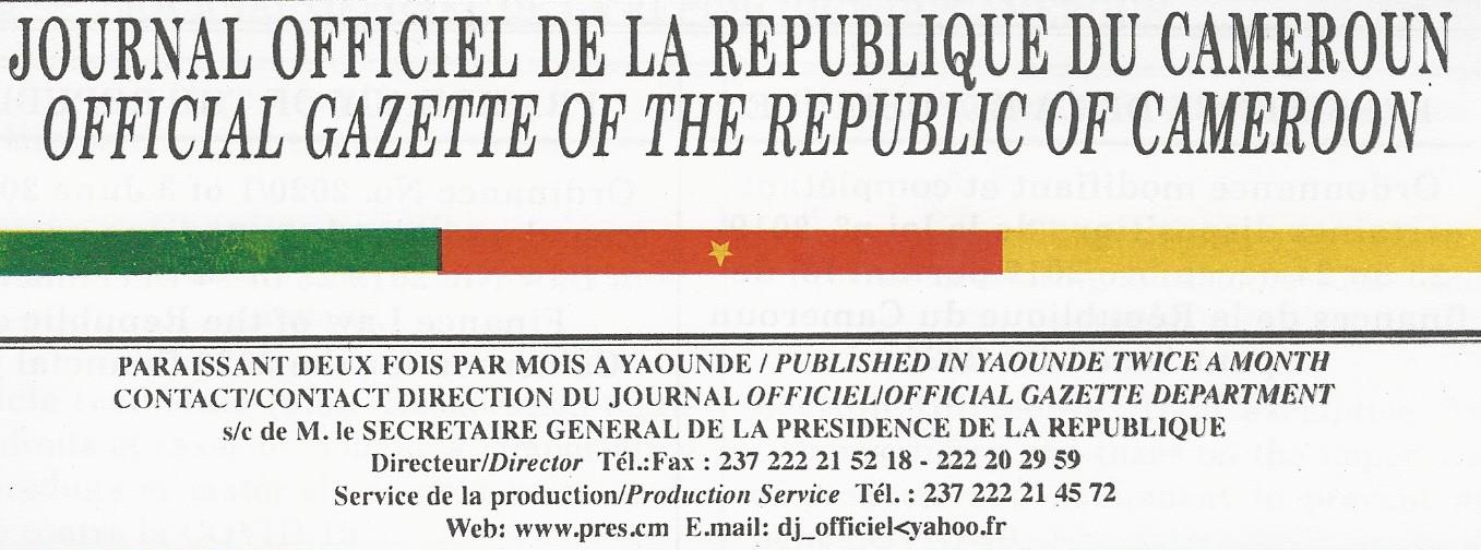 Projet d’alimentation en eau potable de la ville de Yaoundé à partir du fleuve Sanaga